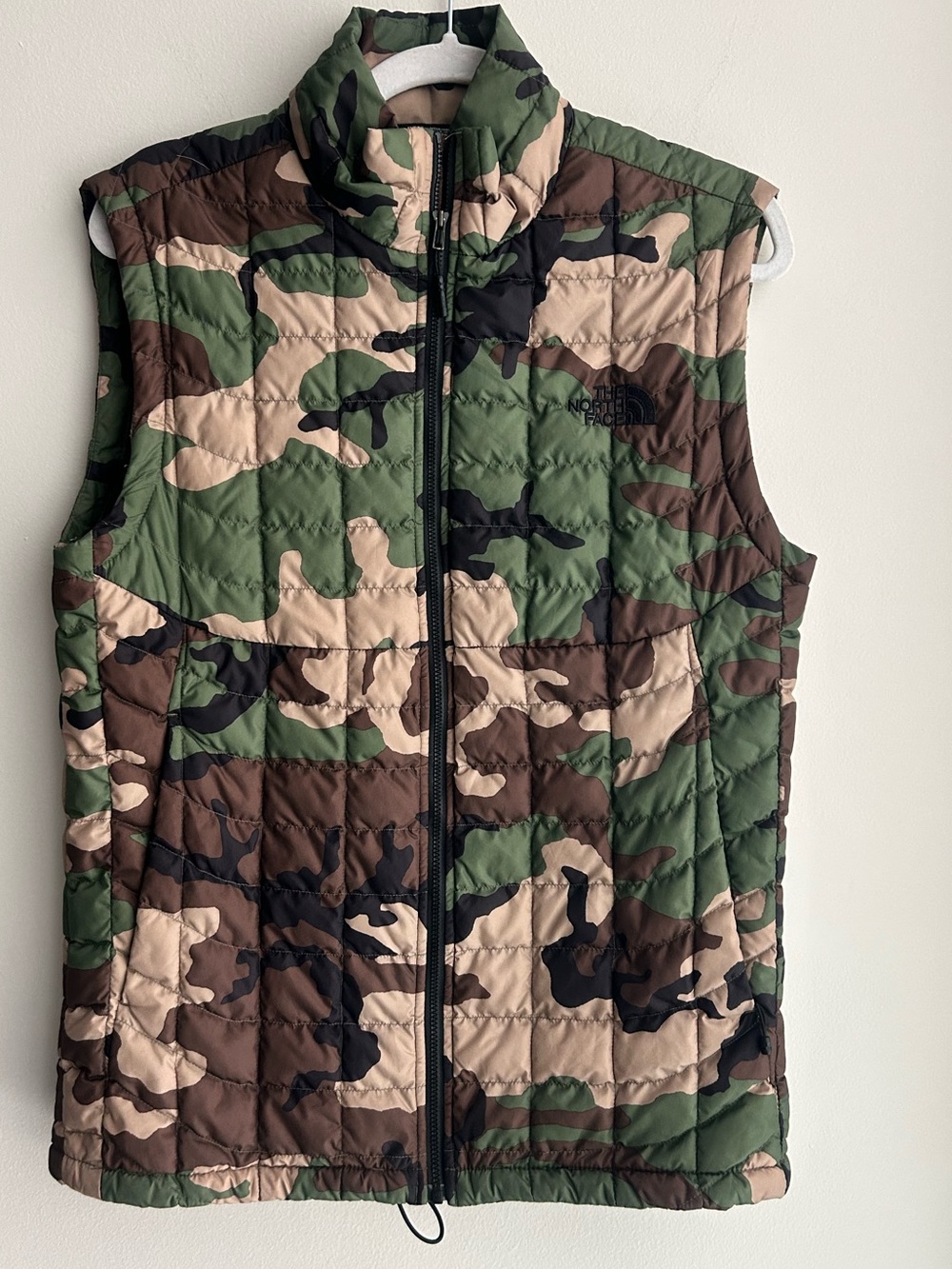 The North Face Camo Quilted Vest - Green/Brown